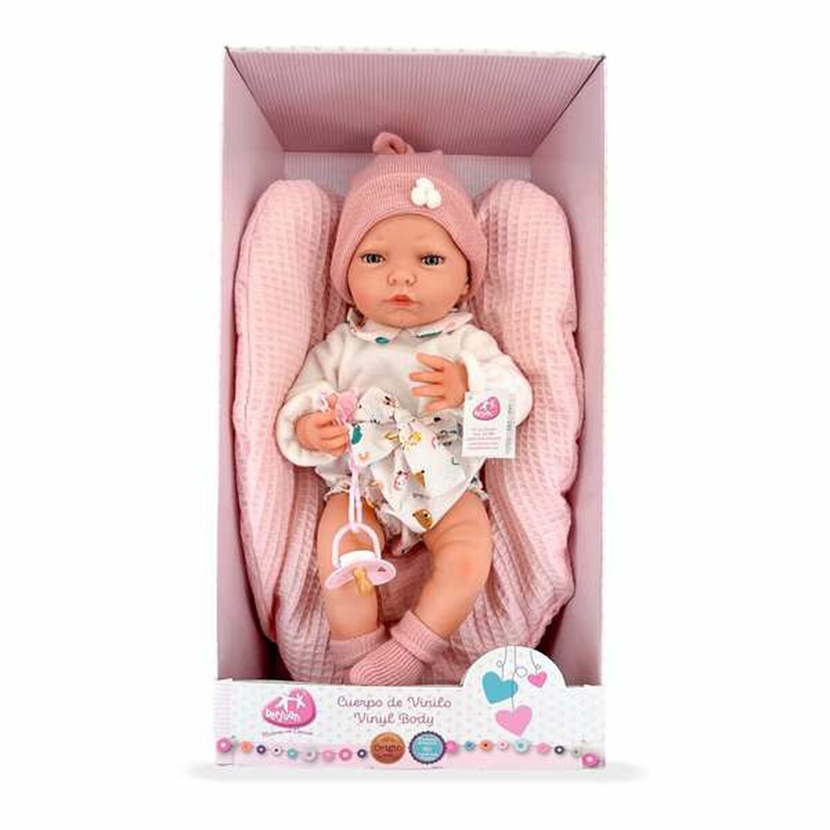 Păpușă bebeluș realistă Berjuan 45 cm - Jucarii si jocuri, Păpuși și accesorii