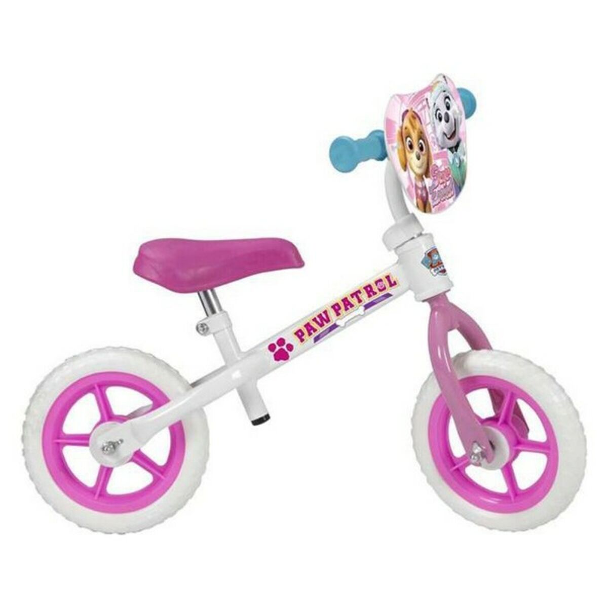 Bicicletă pentru copii Paw Patrol 10" The Paw Patrol Alb Roz - Sport și în aer liber, Ciclism
