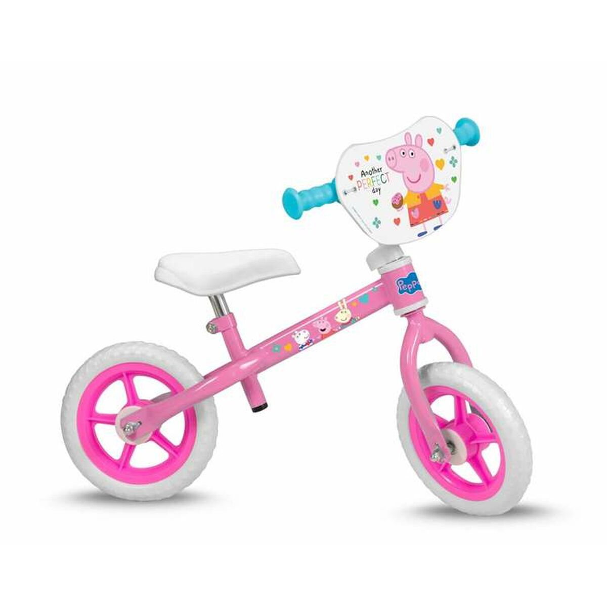 Bicicletă pentru copii Peppa Pig 10" Roz + 2 Ani - Sport și în aer liber, Ciclism