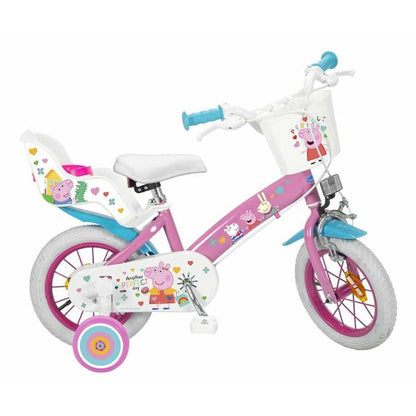 Bicicletă pentru copii Peppa Pig 12" Roz - Sport și în aer liber, Ciclism