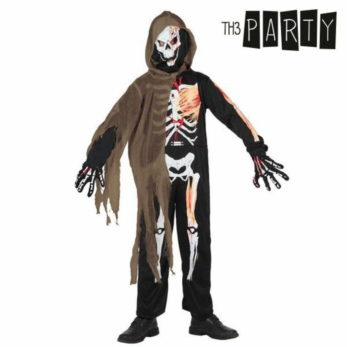 Costum Deghizare pentru Copii Th3 Party Multicolor Schelet (4 Piese) - Jucarii si jocuri, Costume și accesorii