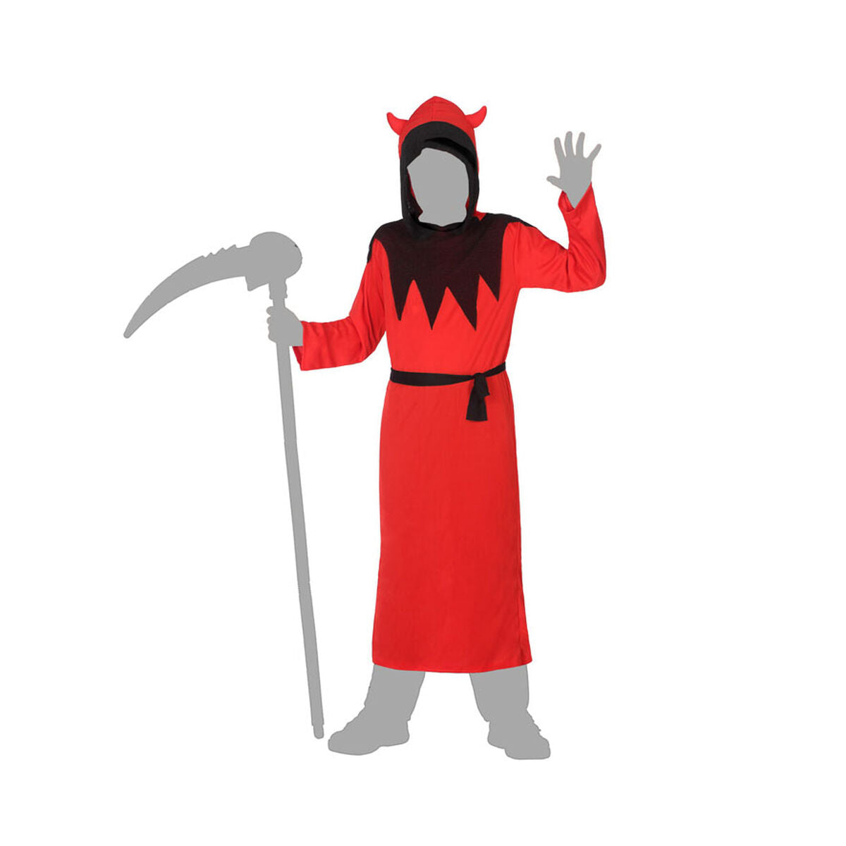 Costum Deghizare pentru Copii DISFRAZ DEMONIO 7-9 Roșu Drac (2 Piese) - Jucarii si jocuri, Costume și accesorii