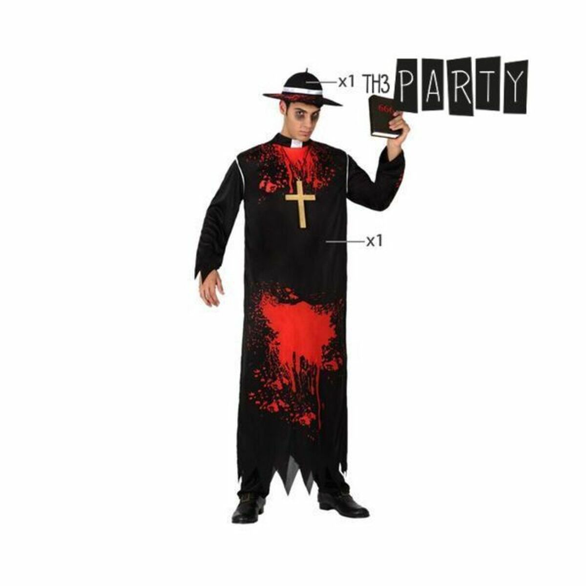 Costum Deghizare pentru Adulți Th3 Party Negru Multicolor Asasin (3 Piese) - Jucarii si jocuri, Costume și accesorii