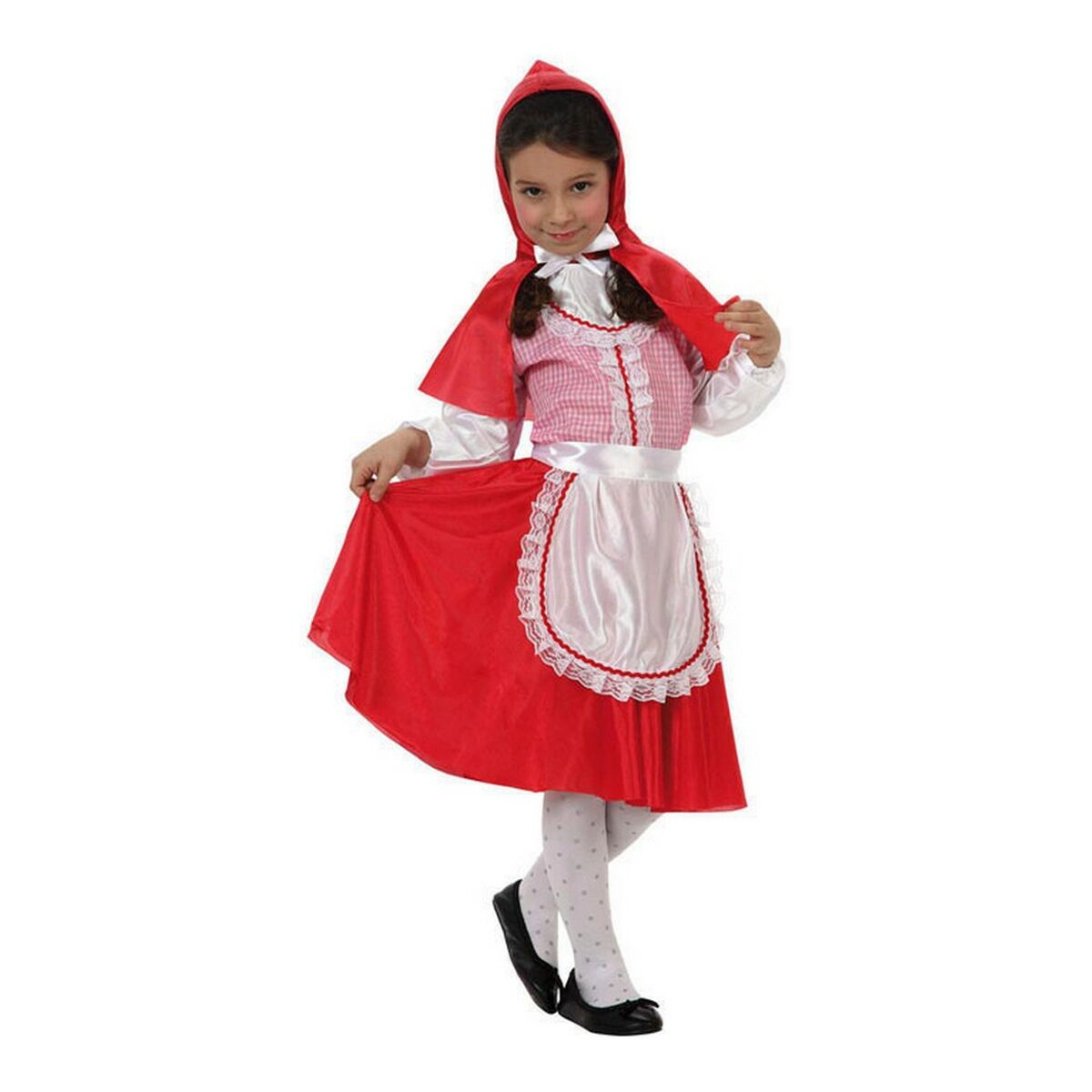 Costum Deghizare pentru Copii C3220 Roșu Scufiță Fantezie 5-6 Ani (4 Piese) - Jucarii si jocuri, Costume și accesorii