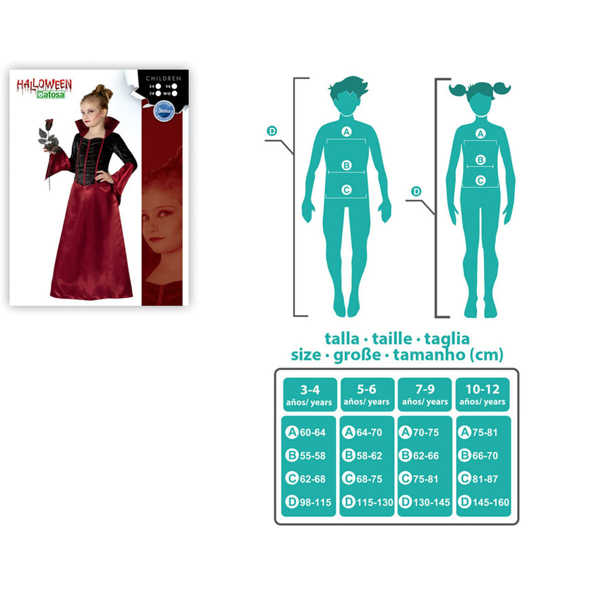 Costum Deghizare pentru Copii Th3 Party Negru (1 Piese) - Jucarii si jocuri, Costume și accesorii