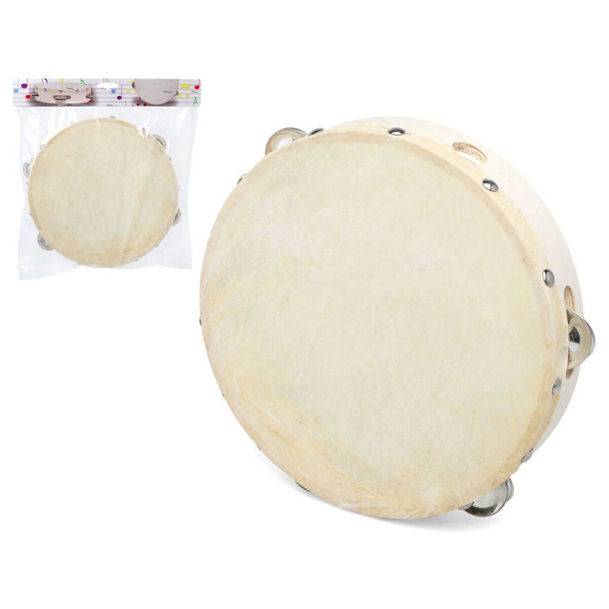Tamburină Ø 19 cm Plastic 19 cm - Jucarii si jocuri, Instrumente muzicale pentru copii