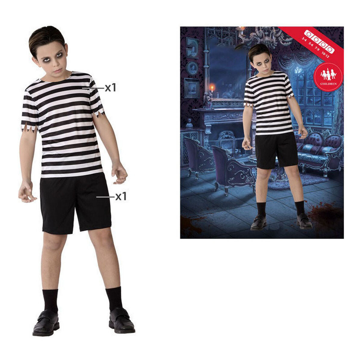 Costum Deghizare pentru Copii Multicolor Fantomă (2 Piese) - Jucarii si jocuri, Costume și accesorii