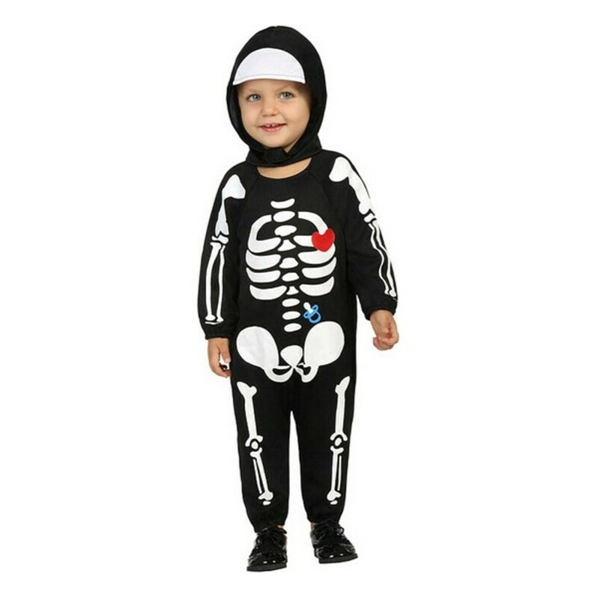 Costum Deghizare pentru Bebeluși Negru Schelet 24 Luni - Jucarii si jocuri, Costume și accesorii