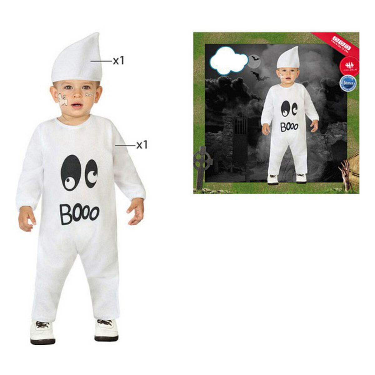 Costum Deghizare pentru Bebeluși Alb 24 Luni - Jucarii si jocuri, Costume și accesorii