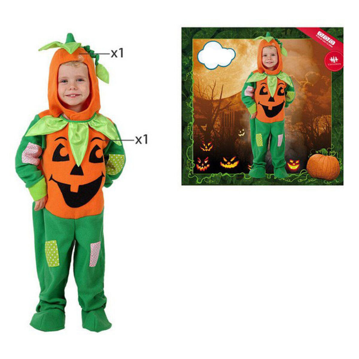 Costum Deghizare pentru Bebeluși Multicolor Dovleac 24 Luni - Jucarii si jocuri, Costume și accesorii