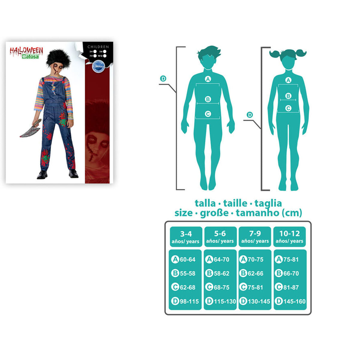 Costum Deghizare pentru Copii Păpușă diabolică 112551 - Jucarii si jocuri, Costume și accesorii