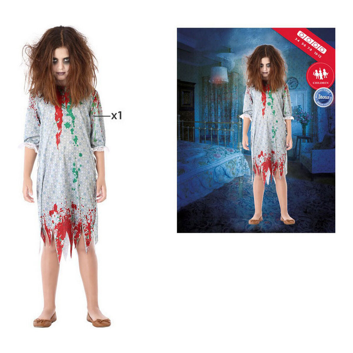 Costum Deghizare pentru Copii Multicolor Zombies (1 Piese) - Jucarii si jocuri, Costume și accesorii