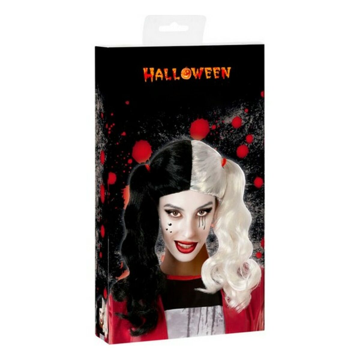 Perucă pentru Halloween Alb Arlechin - Jucarii si jocuri, Costume și accesorii
