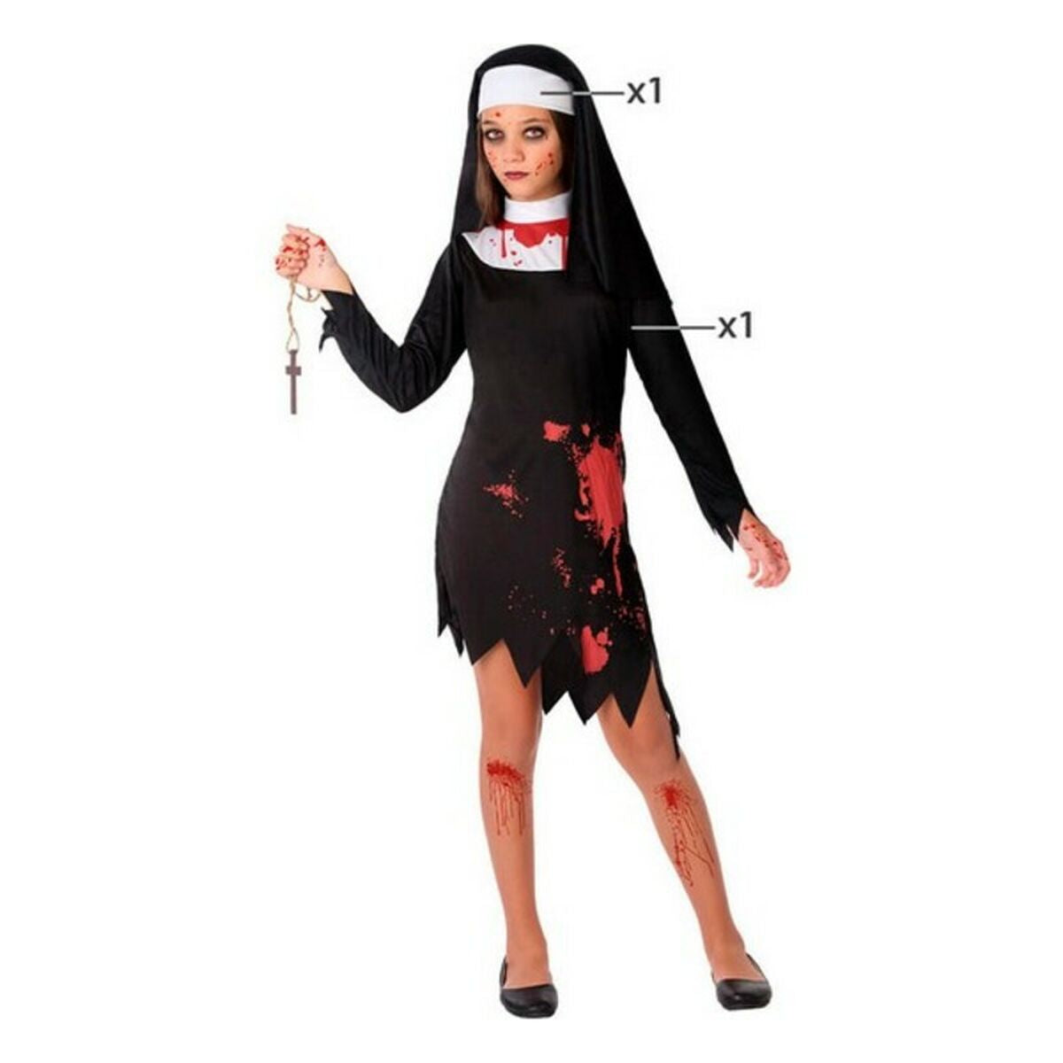 Costum Deghizare pentru Copii Negru Zombies (2 Piese) - Jucarii si jocuri, Costume și accesorii
