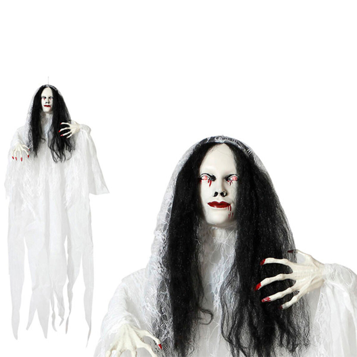 Decorațiune pentru Halloween S1125772 Alb 120 cm - Acasă și bucătărie, Decorațiune interioară