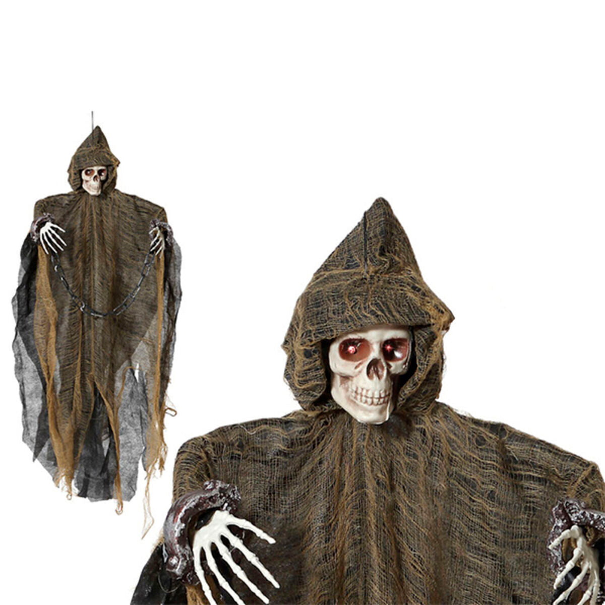 Fantomă Suspendată Halloween 66699 Multicolor 89 x 71 x 9 cm - Acasă și bucătărie, Decorațiune interioară