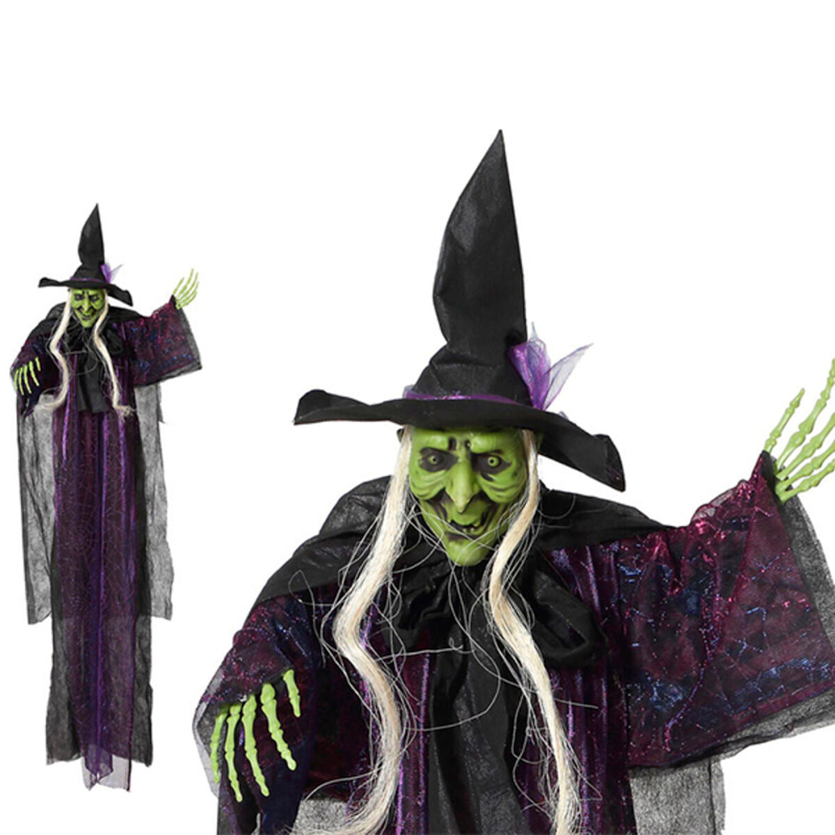 Vrăjitoare Suspendată Halloween (130 cm) 130 cm - Acasă și bucătărie, Decorațiune interioară