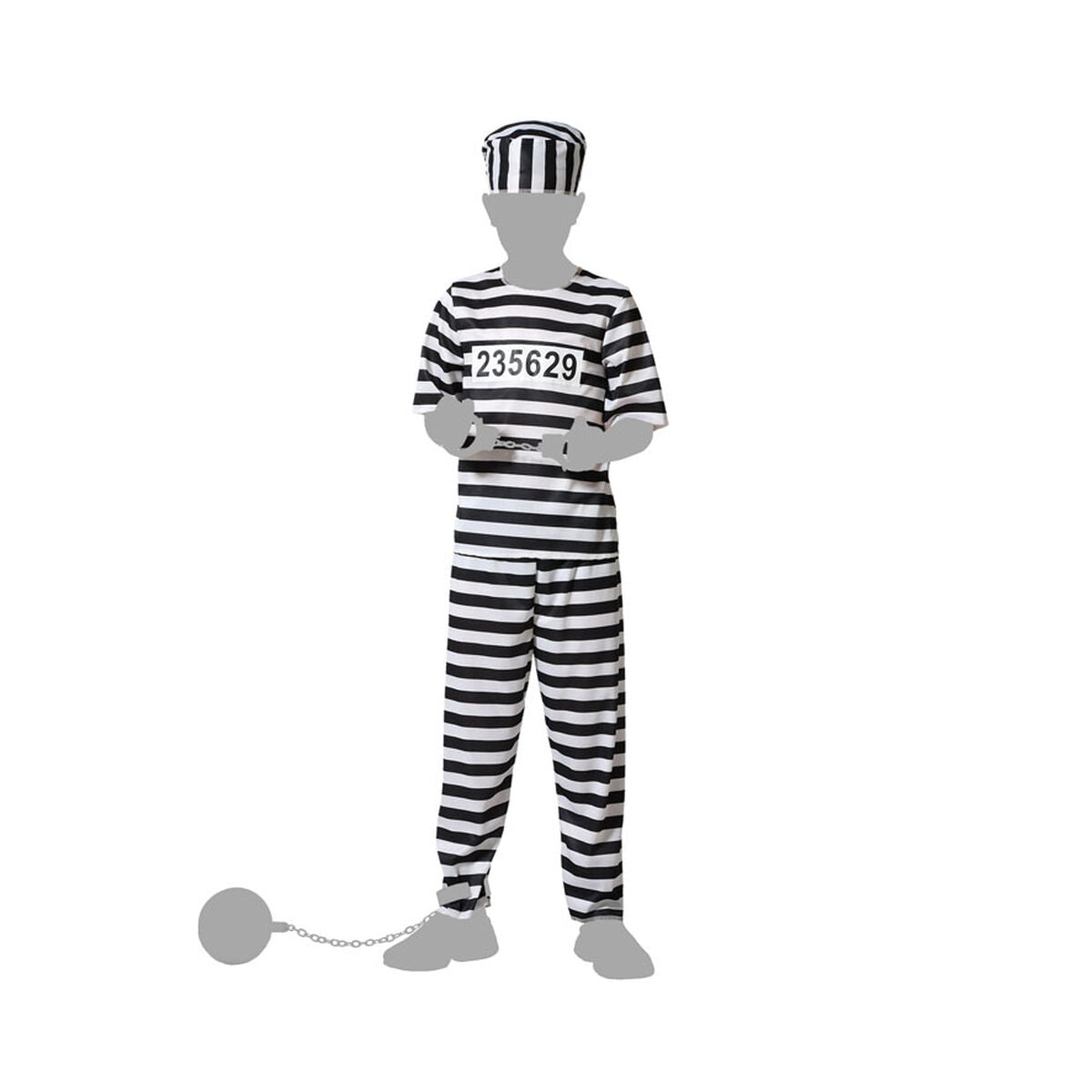Costum Deghizare pentru Copii Multicolor Prizonier - Jucarii si jocuri, Costume și accesorii