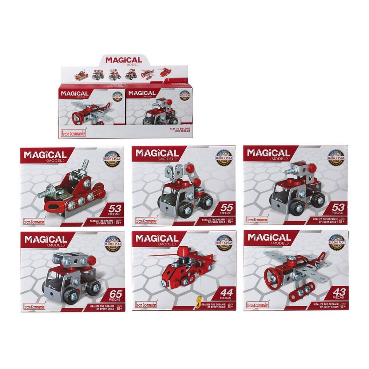 Set de Construcție Magical Bodel Roșu (14 x 10 cm) - Jucarii si jocuri