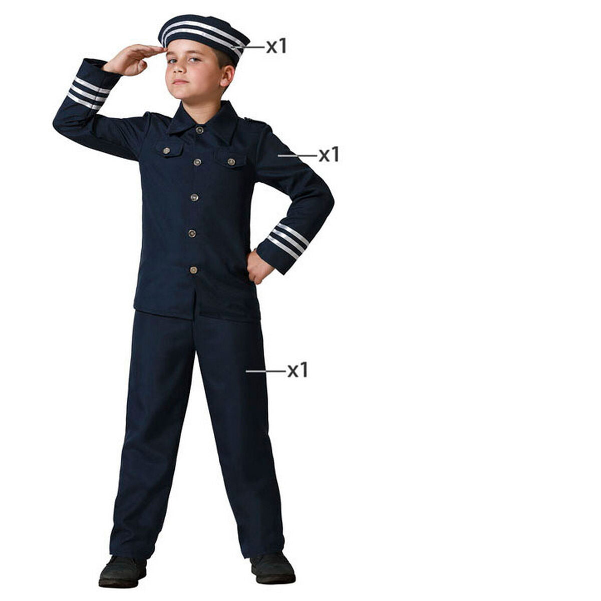 Costum Deghizare pentru Copii Marinar 3-4 Ani - Jucarii si jocuri, Costume și accesorii