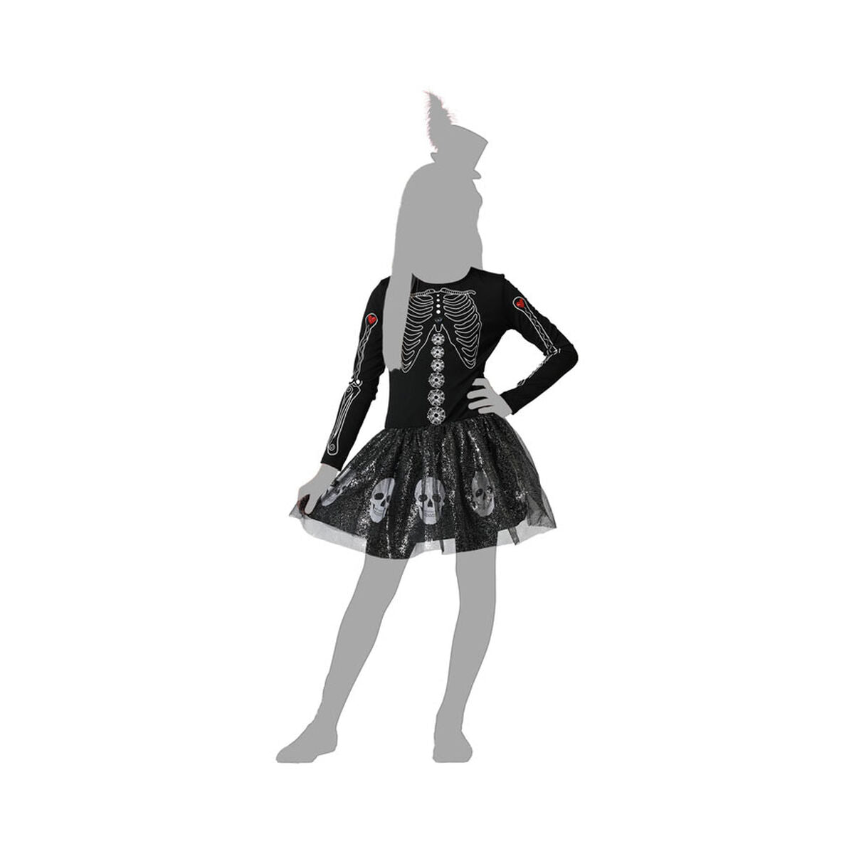 Costum Deghizare pentru Copii Schelet 10-12 Ani - Jucarii si jocuri, Costume și accesorii