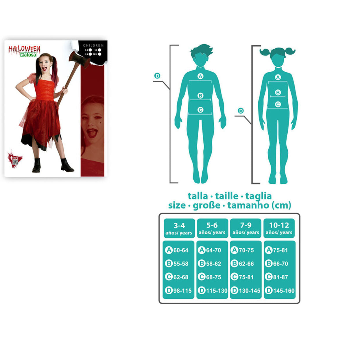 Costum Deghizare pentru Copii Arlechin Sângeros - Jucarii si jocuri, Costume și accesorii