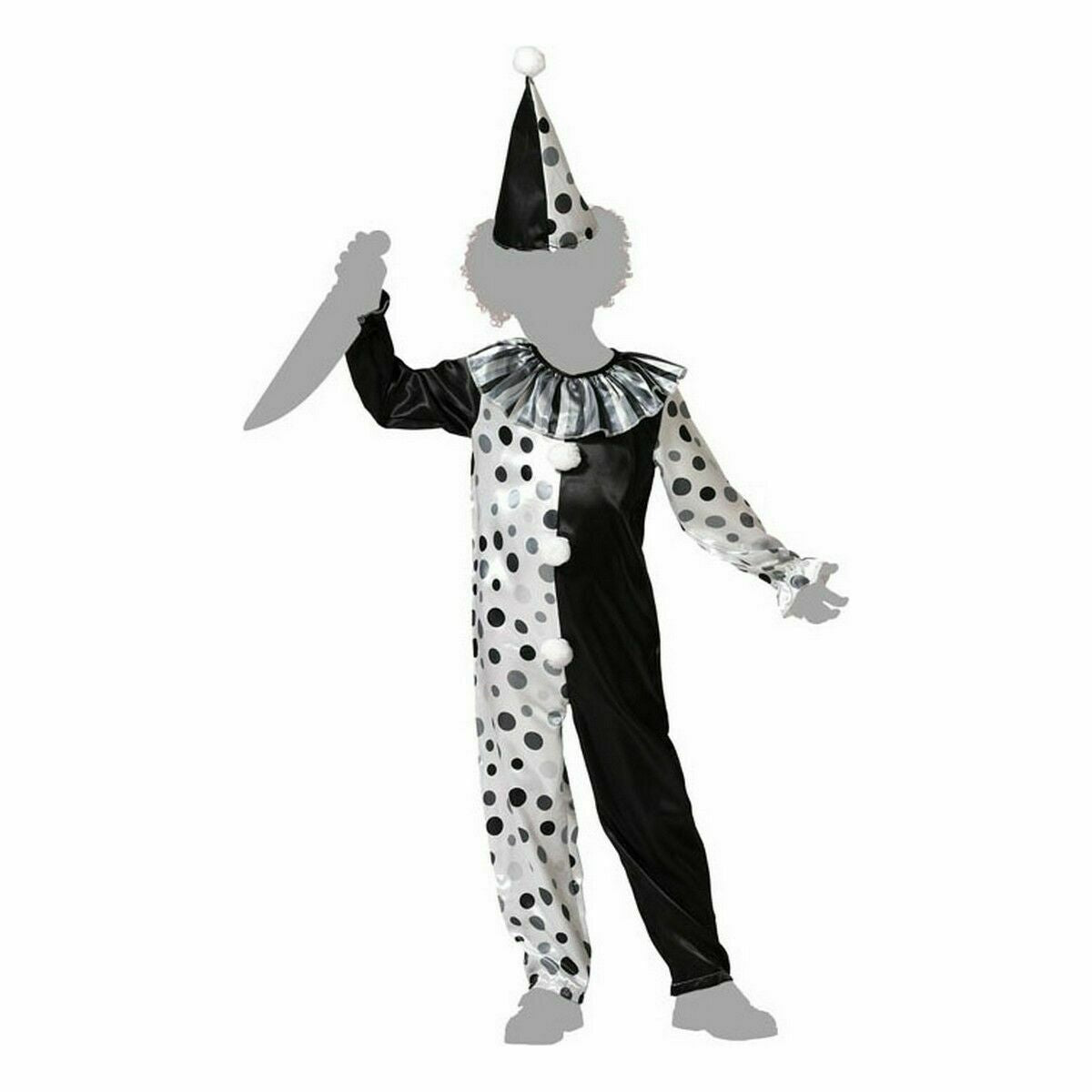 Costum Deghizare pentru Copii Gri Clovn Infantil - Jucarii si jocuri, Costume și accesorii