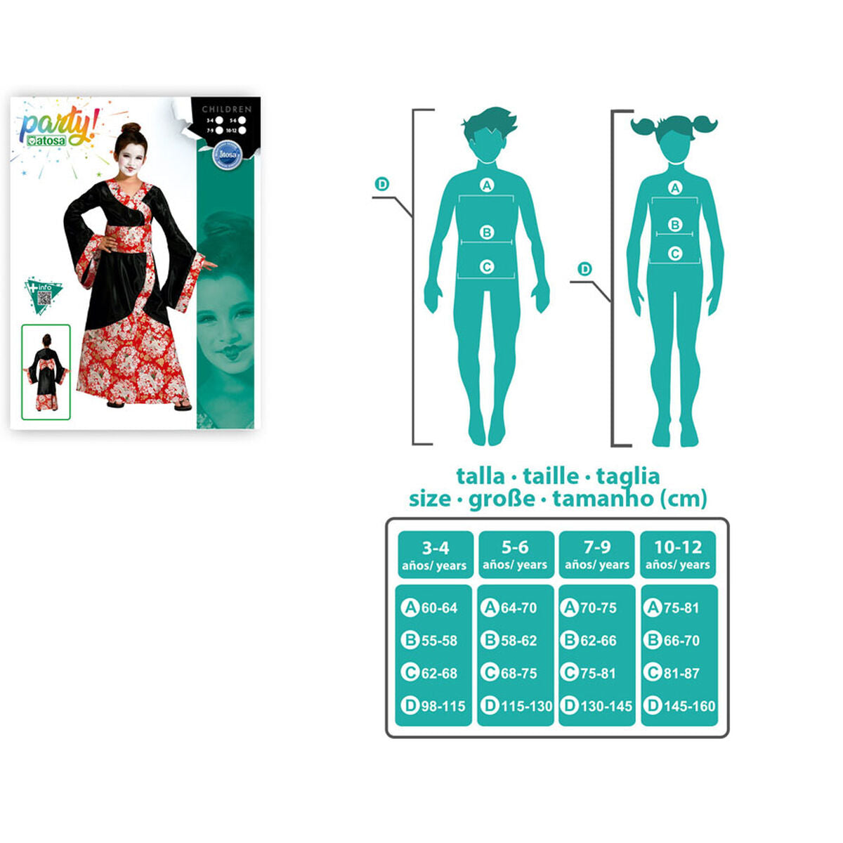 Costum Deghizare pentru Copii Gheișă - Jucarii si jocuri, Costume și accesorii