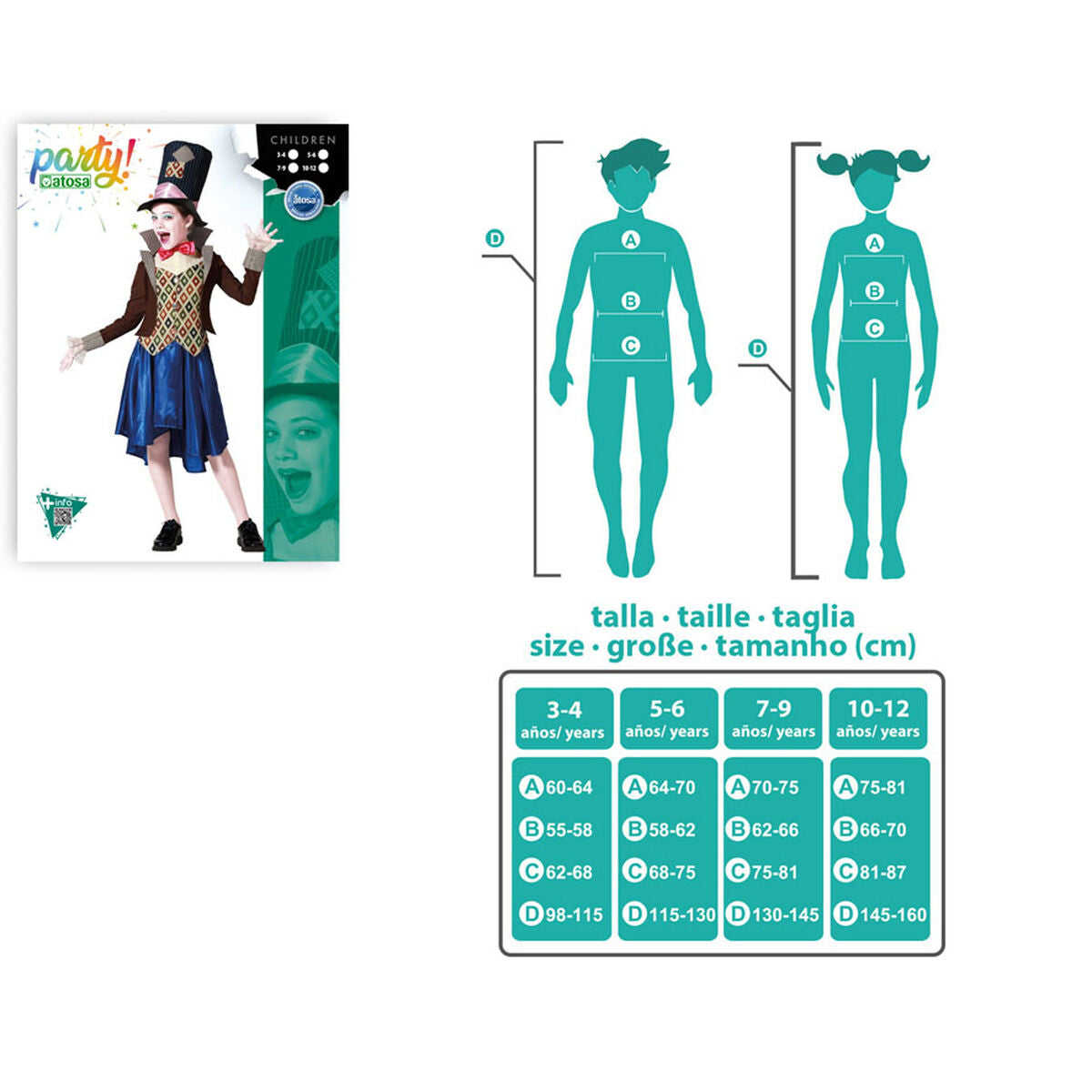 Costum Deghizare pentru Copii Modistă Nebună - Jucarii si jocuri, Costume și accesorii