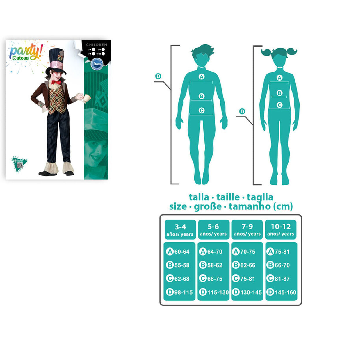 Costum Deghizare pentru Copii Modistă Nebună - Jucarii si jocuri, Costume și accesorii