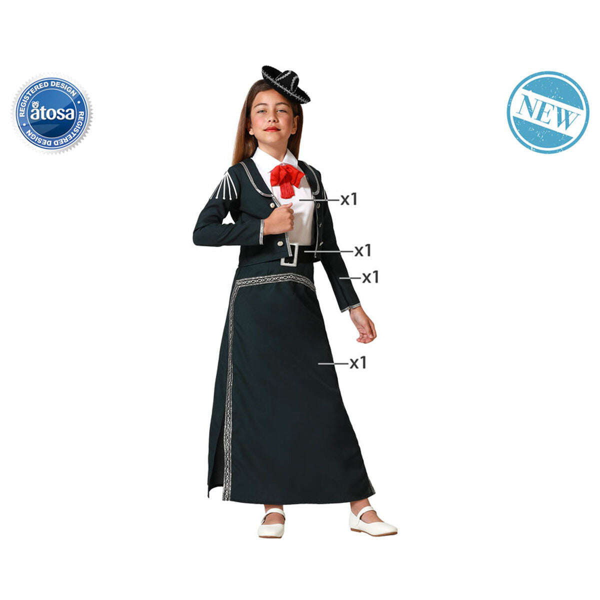 Costum Deghizare pentru Copii Mariachi Fată - Jucarii si jocuri, Costume și accesorii