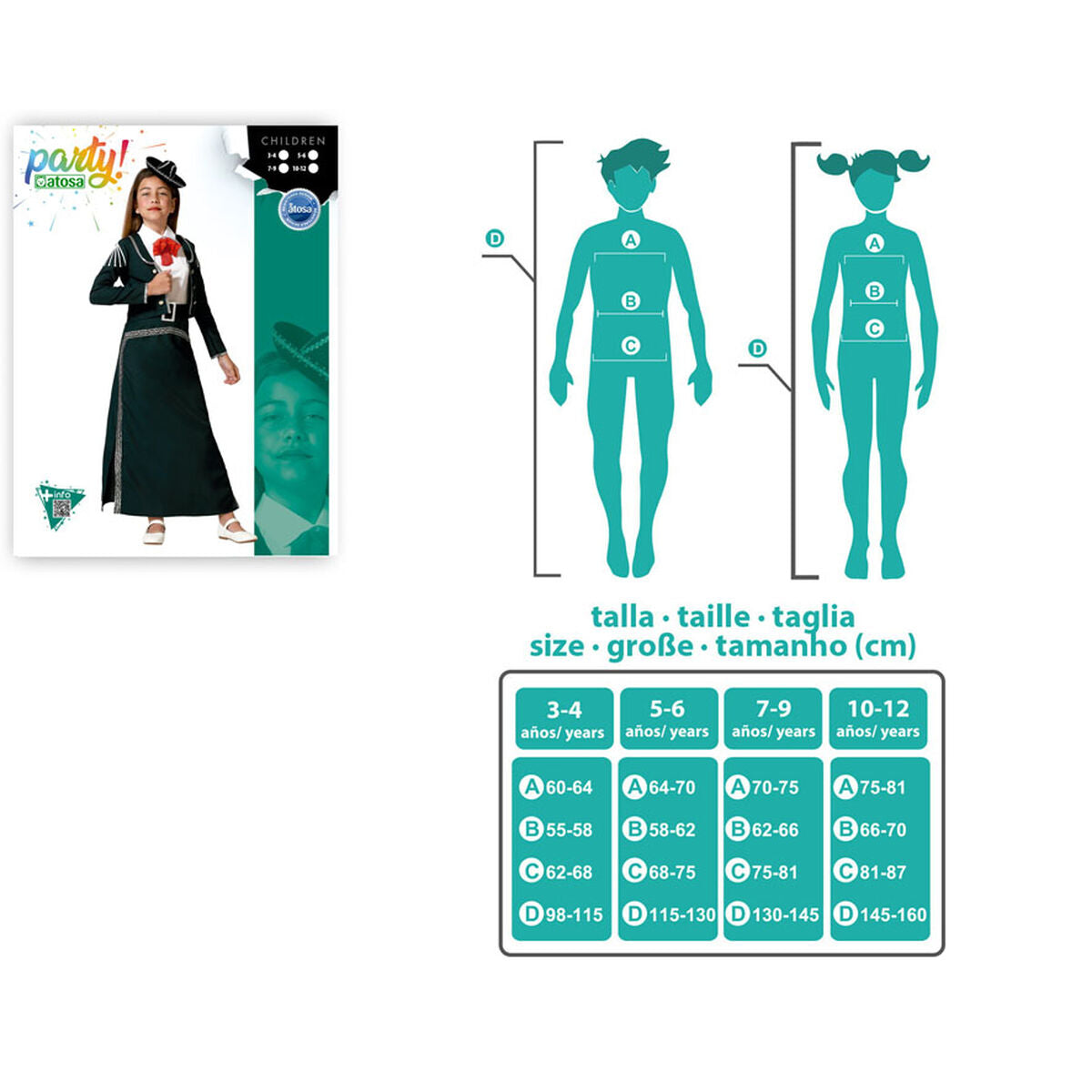 Costum Deghizare pentru Copii Mariachi Fată - Jucarii si jocuri, Costume și accesorii