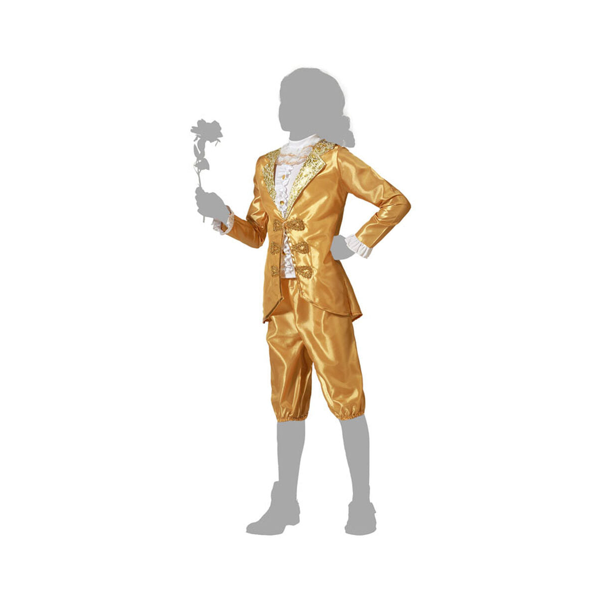 Costum Deghizare pentru Copii Auriu* Curtezan Infantil - Jucarii si jocuri, Costume și accesorii