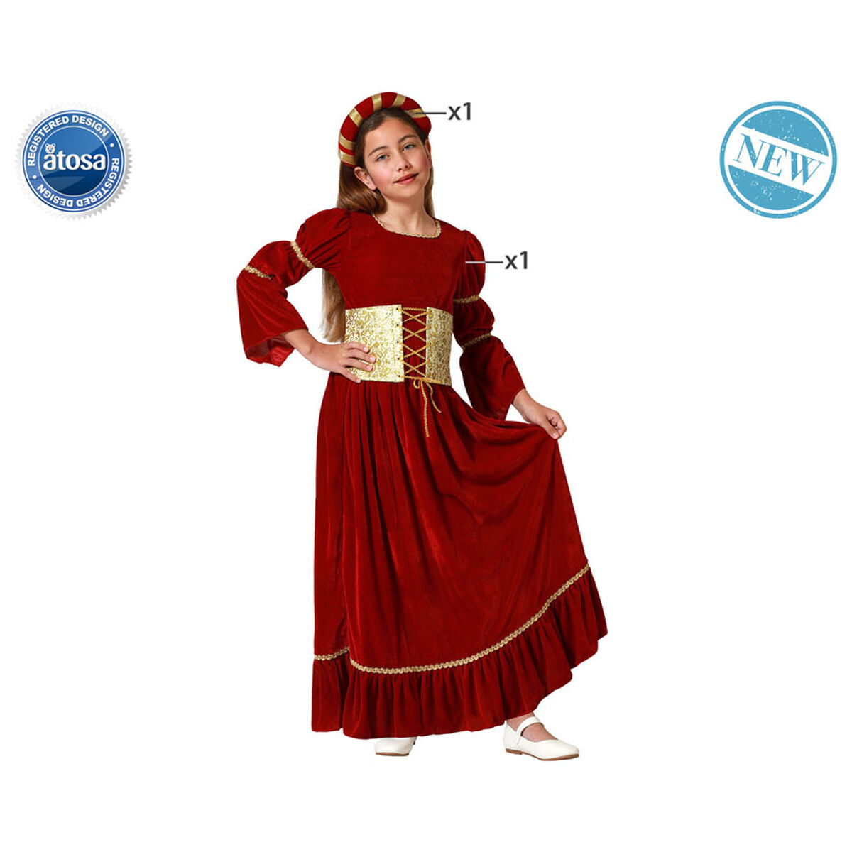 Costum Deghizare pentru Copii Regină Medievală - Jucarii si jocuri, Costume și accesorii