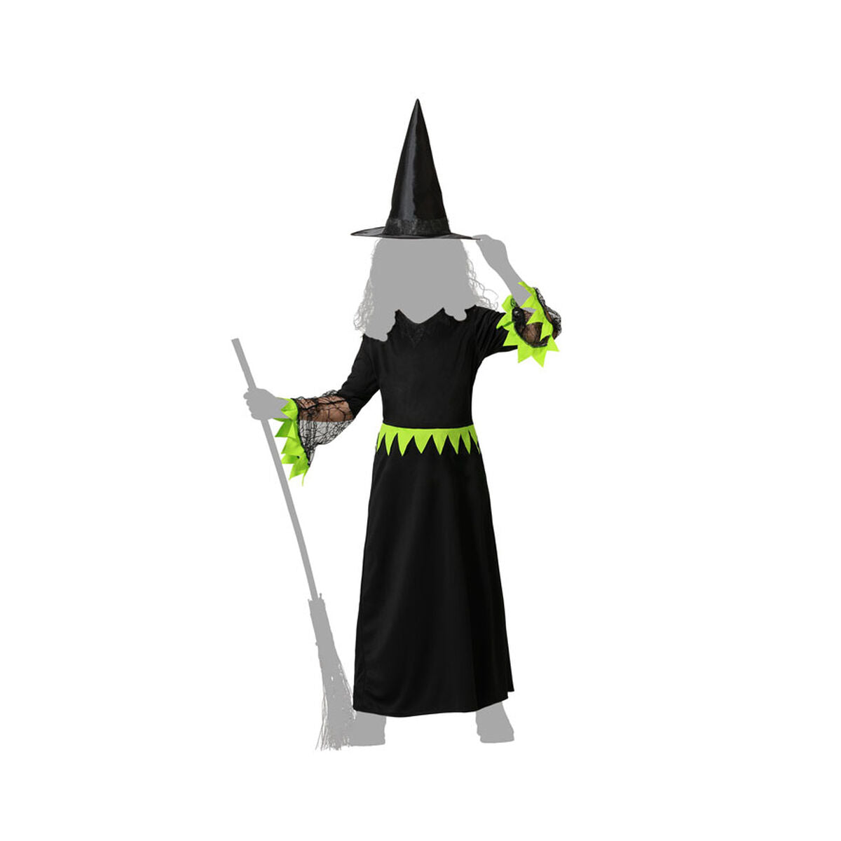 Costum Deghizare pentru Copii Verde Vrăjitoare - Jucarii si jocuri, Costume și accesorii