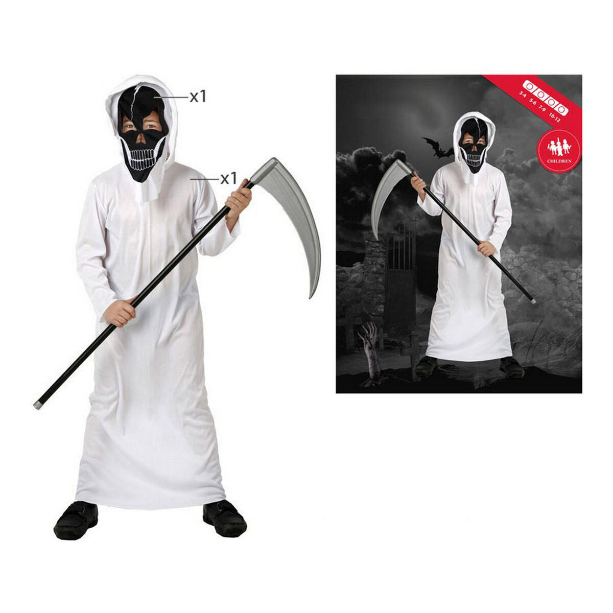 Costum Deghizare pentru Copii Alb (2 Piese) - Jucarii si jocuri, Costume și accesorii