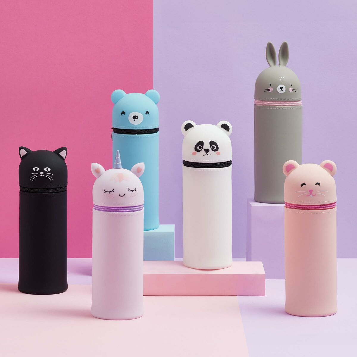 Penar Școlar Cilindric Apli My Little Pets Gri Iepure - Birou și papetărie, Material școlar și educațional