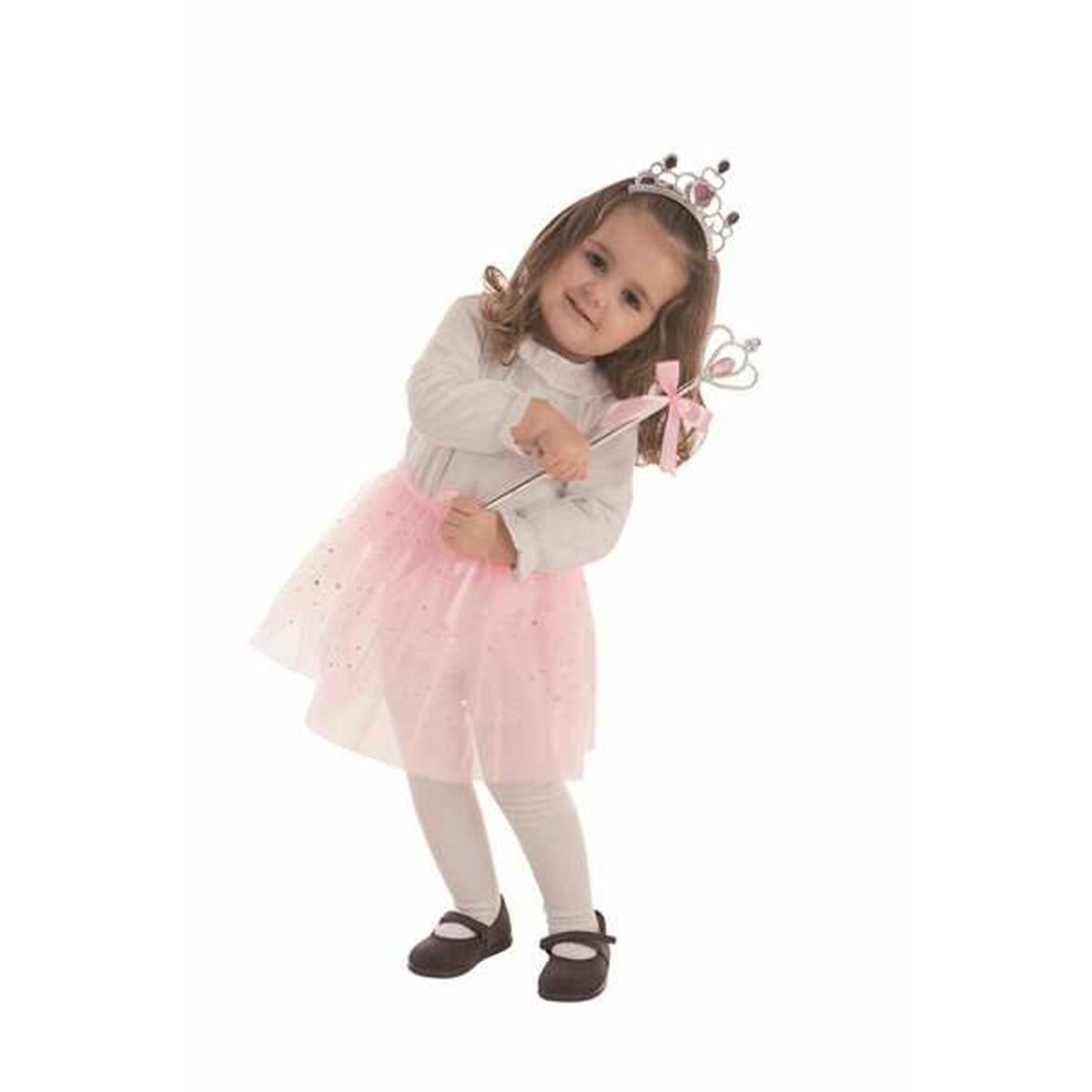 Costum Deghizare pentru Copii Roz Crăiasa Zăpezii (3 Piese) - Jucarii si jocuri, Costume și accesorii