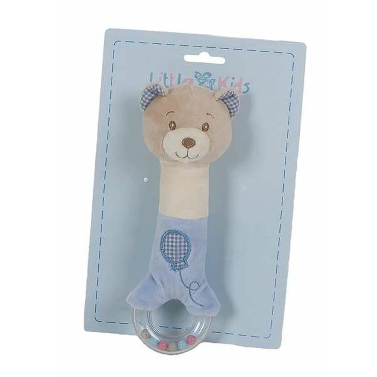Jucărie din Pluș cu Zornăitoare Vichi Albastru Urs Teether 20 cm 20cm - Bebelus, Jucăriile copilăriei timpurii