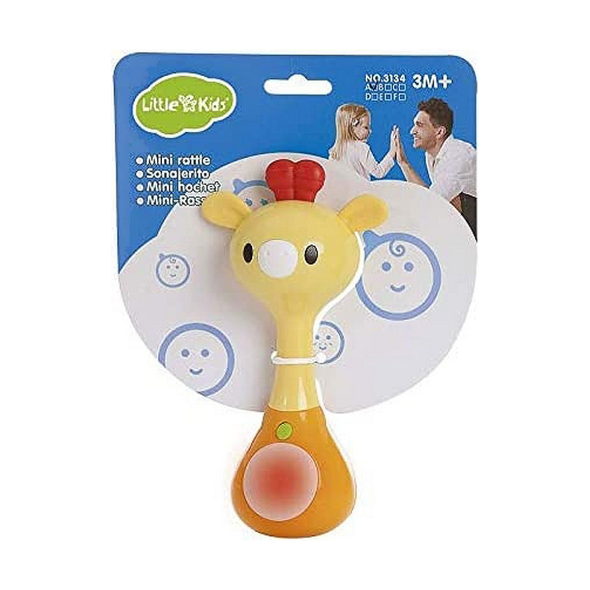 Zornăitoare cu Sunet Lumini + 3 Luni 16 cm - Bebelus, Jucăriile copilăriei timpurii