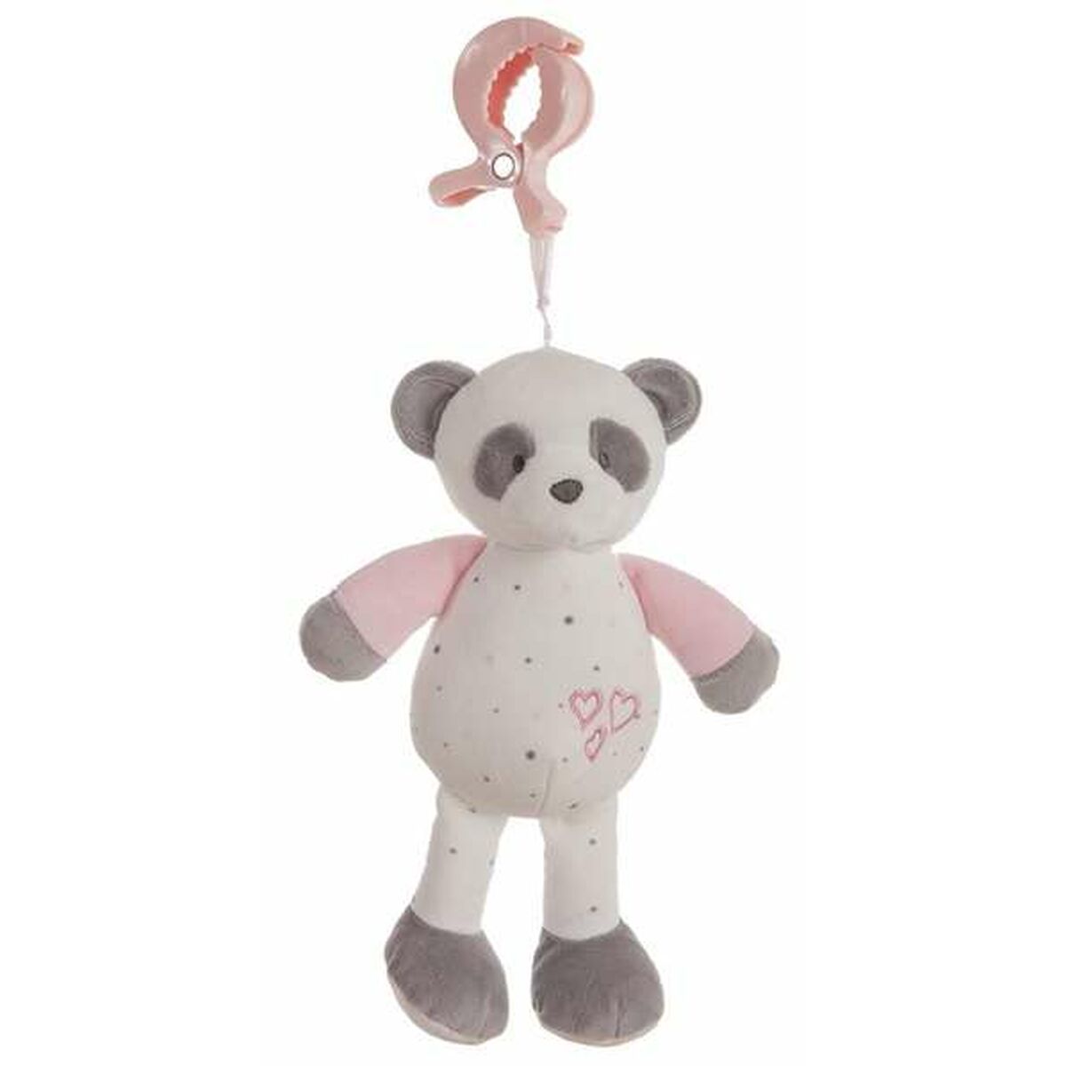 Zornăitoare Activity Urs Panda Roz 25cm - Bebelus, Jucăriile copilăriei timpurii