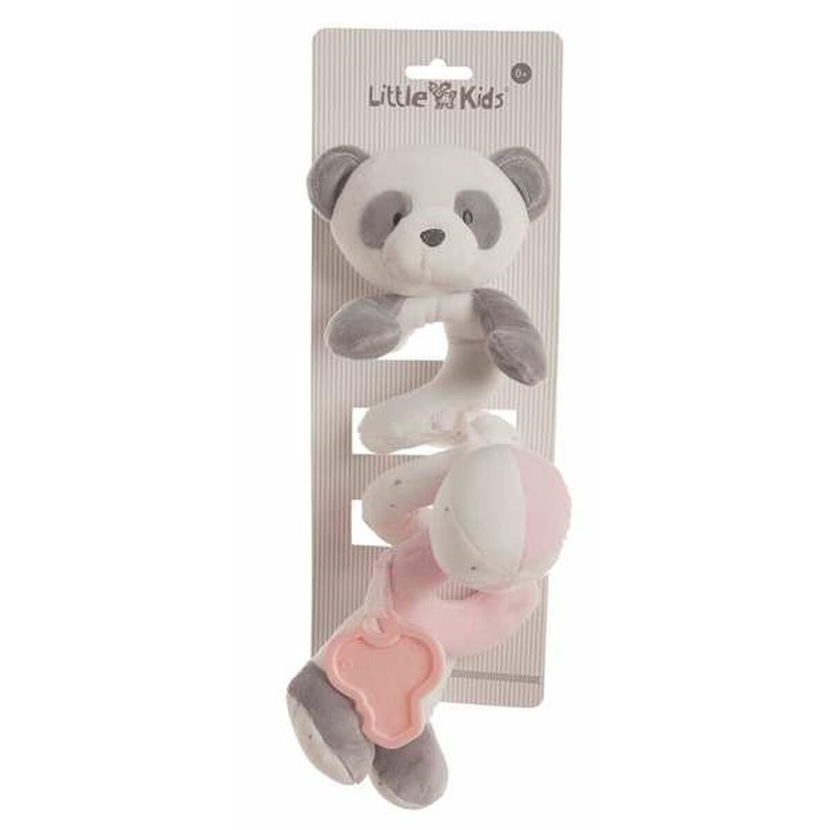 Spirală de Activități Urs Panda Roz 25 cm - Jucarii si jocuri, Jucării de pluș