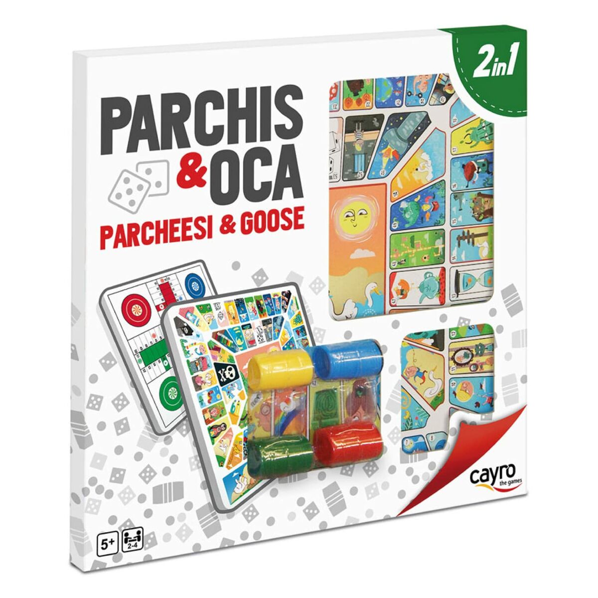 Tablă de Parchís și Oca Cayro Multicolor 250 g - Jucarii si jocuri, Jocuri și accesorii