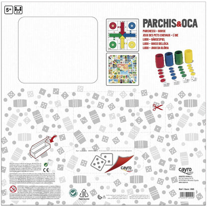 Tablă de Parchís și Oca Cayro Multicolor 250 g - Jucarii si jocuri, Jocuri și accesorii