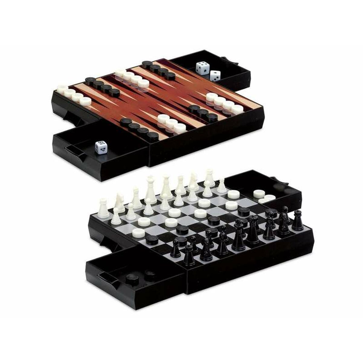 Backgammon Cayro Magnetic Șah Joc de dame - Jucarii si jocuri, Puzzle-uri și puzzle-uri