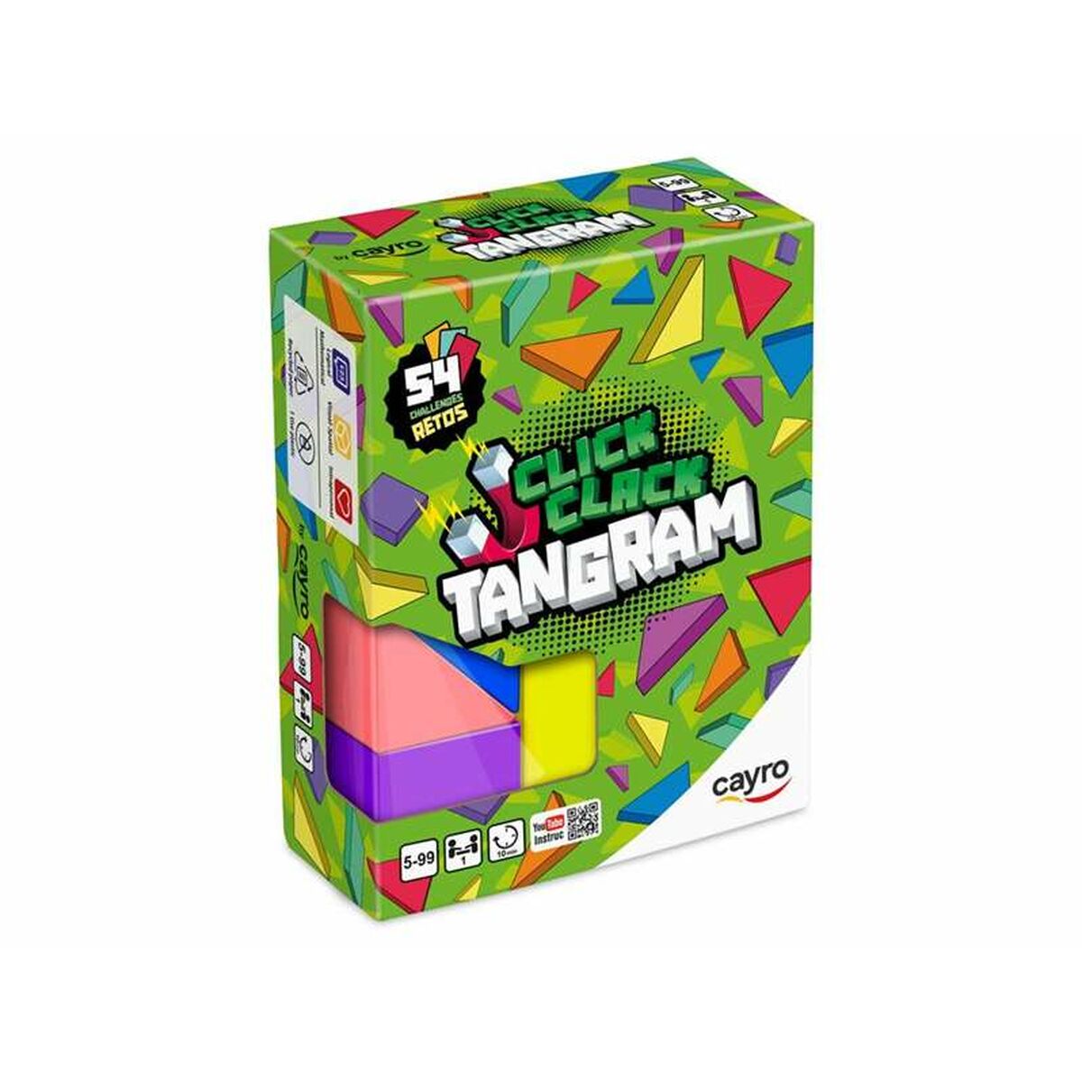 Joc de Îndemânare Cayro Click Clack Tangram - Jucarii si jocuri, Jocuri și accesorii