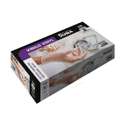 Mănuși de vinil de unică folosință JUBA 7 Cutie Fără pudră (100 Unități) - DIY și instrumente, Prevenire și siguranță