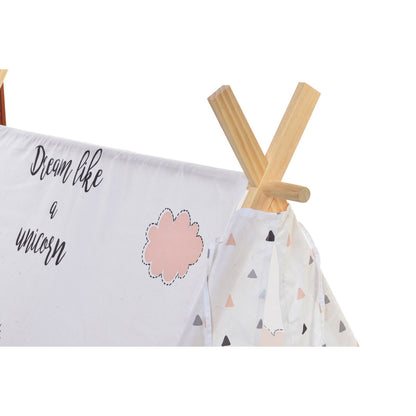Cort DKD Home Decor Bumbac Lemn Unicorn (110 x 110 x 106 cm) - Jucarii si jocuri, În aer liber și sport