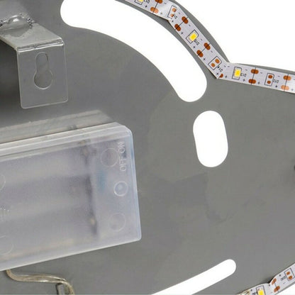 Decorațiune de Perete DKD Home Decor Verde Gri Metal 35 x 2 x 30 cm - Acasă și bucătărie, Decorațiune interioară