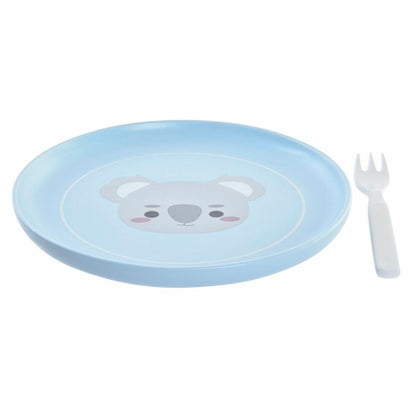 Set de Menaj pentru Copii DKD Home Decor Koala - Acasă și bucătărie, Tacâmuri, veselă și sticlărie